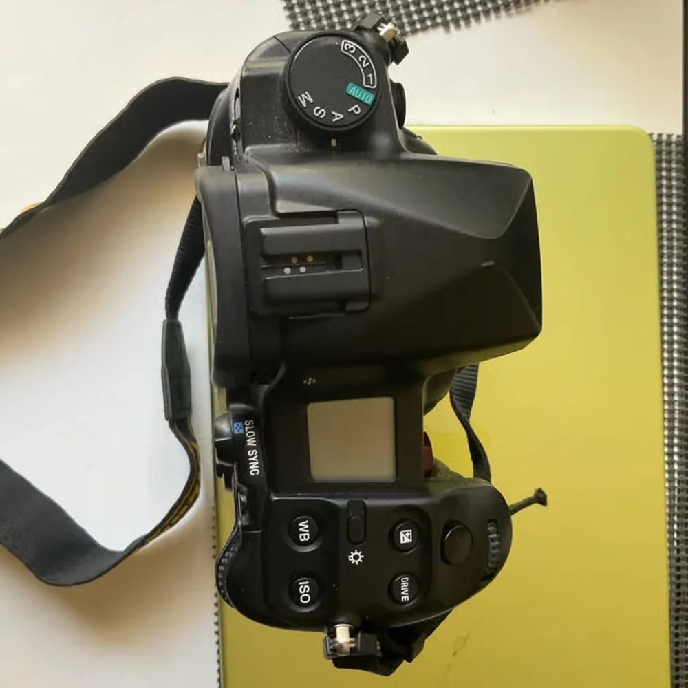 Sony Black Camera Body with Orange Accent